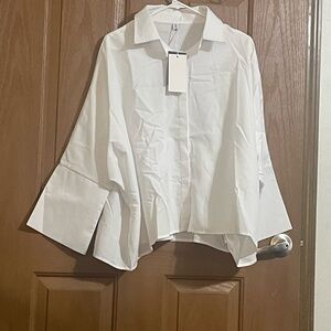 Elegant White Women's Blouse